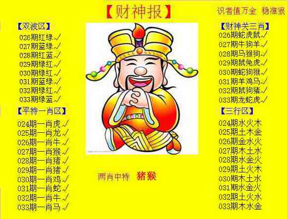 033期黄色财神报[图]