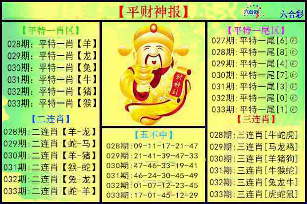 033期平财神报[图]